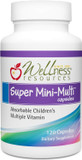 Wellness Resources Super Mini-Multi - Children'S Multivitamin Swallowable Capsules With Methyl Folate, Methyl B12 And Coenzyme B Vitamins For Growth, Focus, Brain Health (120 Capsules)