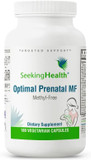 Seeking Health Optimal Prenatal Methyl-Free, Non-Methylated Folate and B12, Pregnancy Support, B6 and Ginger for Digestive Comfort, Supports Healthy Fetal Development, Vegetarian (180 Capsules)