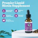 Essential Biotin For Healthy Hair, Skin, And Nails | Convenient Liquid Dropper Absorbs Fast & Tastes Great 3-Pack