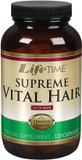 Lifetime Supreme Vital Hair | Supports Healthy Hair, Nails & Skin | Biotin, Msm, Vitamins B, C, & A, Zinc, Horsetail & More | 120 Capsule, 30 Serving