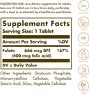 Solgar - Folic Acid, 400 Mcg250 Count (Pack Of 1)