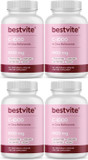 Bestvite Vitamin C 1000Mg (480 Vegetarian Capsules) (120 X 4) With Citrus Bioflavinoids - No Stearates - Vegan - Non Gmo - Gluten Free1 Count (Pack Of 480)
