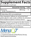 Carlson - Vitamin K2 Mk-7 (Menaquinone), 180 Mcg, Bone Support, Calcium Bioavailability, K2 Vitamin, Vitamin K-2, 90 Softgels