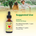 Childlife Essentials Vitamin D3 - Vitamin D Drops For Kids & Infants, Supports Immune, Respiratory, Heart, & Bone Health, All-Natural, Non-Gmo, 500 Iu (12.5 Mg) - Berry Flavor, 1 Fl. Oz Bottle