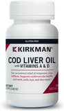 Kirkman - Cod Liver Oil With Vitamin A & D - 300 Softgels - Essential Fatty Acids - Supports Foundational Health - Hypoallergenic