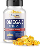 Omega 3 Fish Oil 2,000Mg- Pharmaceutical Grade. 1000Mg Epa 500Mg Dha. Burpless Capsules With No Fishy Aftertaste. All Natural, Organic, Non Gmo, Gluten Free For Men & Women