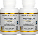 Antarctic Krill Oil, Ultra-High Omega-3 With Astaxanthin, Natural Strawberry & Lemon Flavor, Non Gmo, Gluten Free, 500 Mg, 120 Fish Gelatin Softgels, 2 Pack120 Count (Pack Of 2)