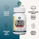 Amazing Herbs Whole Spectrum Black Seed Original Plain, Vegetarian Capsules - Gluten Free, Non Gmo, Cold Pressed Nigella Sativa Aids In Digestive Health - 100 Count, 475Mg