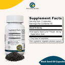 Amazing Herbs Whole Spectrum Black Seed Original Plain, Vegetarian Capsules - Gluten Free, Non Gmo, Cold Pressed Nigella Sativa Aids In Digestive Health - 100 Count, 475Mg