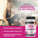 Menopause Support Probiotics For Women - Hot Flashes Night Sweats Mood Swings And Hormone Balance - Natural Menopause Relief Supplements For Women With Astragalus - 30 Servings