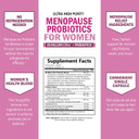 Menopause Support Probiotics For Women - Hot Flashes Night Sweats Mood Swings And Hormone Balance - Natural Menopause Relief Supplements For Women With Astragalus - 30 Servings