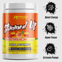 Stimmed Up Insane Pre Workout 325Mg Caffeine For Hyper Focus, Energy Boost, And Extreme Pumps- High Stim Preworkout With Beta Alanine, Caffeine With No Artificial Flavor (Sweet Peach Rings)