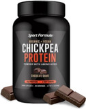 Sport Formula Chickpea Protein Powder, Organic And Vegan Plant Based Protein, All Natural Protein Powder With Essential Amino Acids, Chocolate Flavor, Only 2 Net Carbs With 21 Grams Protein