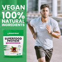 Superfood Protein|Plant-Based Protein Powder  Superfood + Essential Greens Powder  Keto, Paleo, Low Calorie Organic Vegan Protein Powder, Non-Gmo, Gluten Free - 14 Servings, Rich Chocolate14 Servings (Pack Of 1)