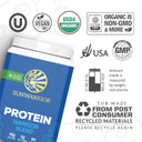 Vegan Organic Protein Powder Plant-Based | Bcaa Amino Acids Hemp Seed Soy Free Dairy Free Gluten Free Synthetic Free Non-Gmo | Chocolate 30 Servings | Warrior Blend By Sunwarrior
