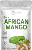 Sustainably Africa Grown, Pure African Mango Powder (Irvingia Gabonensis Powder, Wild Mango Extract), 1 Pound (6 Months Supply), Wild Harvest, Supports Metabolism And Fat Burning, Non-Gmo, Vegan