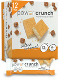 Power Crunch Protein Wafer Bars, High Protein Snacks With Delicious Taste, Salted Caramel, 1.4 Ounce (12 Count)