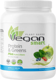 Vegansmart Plant Based Vegan Protein Powder By Naturade, All-In-One Nutritional Shake ÃÂ Protein & Greens Vanilla Crã£Â¨Me 22.8 Oz