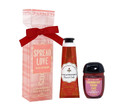 Bath & Body Works Strawberry Pound Cake Travel Gift Set - Hand Cream And Hand Gel Inside A Small Decorative Box