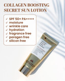 Ksecret Collagen Boosting 4 Items Set - Advanced Hydration, Moisture, Wrinkle & Pigmentation Care With Sun Protection