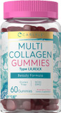 Carlyle Collagen Gummies | 60 Count | Multi Collagen Complex | Beauty Formula Supplement | Mixed Berry Flavor | Non-Gmo, Gluten Free