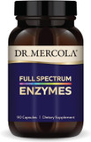 Dr. Mercola, Full Spectrum Enzymes Dietary Supplement, 30 Servings (90 Capsules), Digestive Support, Non Gmo, Soy Free, Gluten Free90 Count (Pack Of 1)