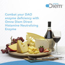 Omne Diem Histamine Digest Dao 20,000 Hdu - 60 Caps - Histamine Neutralizing Enzyme - Relieve Histamine Intolerance With Diamine Oxidase60 Count (Pack Of 1)