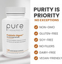 Pure Therapro Rx Digestive Enzymes, Probiotic Digest Full Spectrum Digestion Support Supplement For Women & Men, With Saccharomyces Boulardii For Gut Health, Gluten & Dairy Free (90 Vegan Capsules)