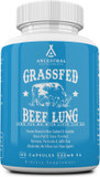 Ancestral Supplements Grass Fed Beef Lung Supplement With Liver, 500Mg, Lung And Liver Supplement Supports Lung, Respiratory, Vascular, And Circulatory Health, Non-Gmo, 180 Capsules