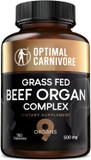 Grass Fed Beef Organs, Beef Organ Capsules, Beef Organ Supplement, Organ Supplement Grass Fed, Organ Meat Capsules, Grass Fed Organ Complex - 9 Organs - Beef Liver, Brain, Thymus, Lung, Gallbladder