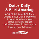 Results Rna  Ultimate Body Detox Extra Strength System  Acs 200 Silver/Acz Nano Zeolite/Acg Glutathione Are Clinically Proven To Detoxify, Boost Immunity & Reduce Oxidative Stress. (2 Oz)