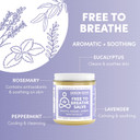 Green Goo Free To Breathe Natural Decongestant, Chest Rub Cream For Relief From Congestion & Difficulty Breathing, Promotes Restful Sleep, 4 Oz