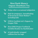 Earth Mama Organic Heartburn Tea | Pregnancy-Safe Soothing Herbal Blend with Marshmallow Root, Lemon Balm & Chamomile, 16 Teabags Per Box (2-Pack)