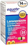 Equate Lansoprazole Acid Reducer Capsules, 14 Count