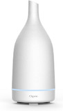 Cliganic Organic Essential Oils Set (Top 5-15Ml) + White Ceramic Diffuser