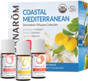 Pranarom - Coastal Mediterranean Diffusion Essential Oil Kit (3 - Pack Of 5Ml) Sorrento, Calabria, And Valencia - 100% Pure Essential Oil | Usda And Ecocert Certified Organic