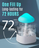 Rain Cloud Humidifier Water Drip, Mushroom Cloud Humidifier Rain Drop Sounds For Sleeping