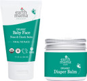 Earth Mama Top To Bottom Skin Care Bundle | Organic Diaper Balm + Baby Face Nose & Cheek Balm