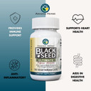 Amazing Herbs Whole Spectrum Black Seed Ultimate, Vegetarian Capsules - Olive Leaf & Garlic Extracts Plus Ginger & Cayenne, Gluten Free, Non Gmo, Vegan - 100 Count