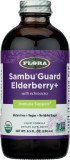 Flora Organic Black Elderberry Syrup + 8.5Oz - Immune Booster With Echinacea, For Kids & Adults, No Added Sugar, Gluten Free, Vegan, Sambuguard
