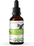 Wolf'S Kidney Alcohol-Free Extract, Tincture, Glycerite Rehmannia, Ginkgo, Echinacea, Marshmallow, Couch Grass, Hawthorn, Uva Ursi. Healthy Kidney Function Support In Dogs (2 Fl Oz)