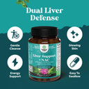 Liver Support Supplement With Nac - Herbal Liver Supplement With N Acetyl Cysteine Silymarin Milk Thistle Extract Dandelion Root Artichoke Extract Choline Bitartrate And Berberine For Liver Cleanse