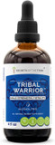 Tribal Warrior Alcohol-Free, Glycerite Pine Pollen, Maca, Korean Red Ginseng,Barrenwort,Ashwagandha,Hawthorn,Saw Palmetto,Linden,Cordyceps. Herbal Tincture Male Strength/Vitality 4 Oz