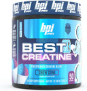 BPI Sports Best Creatine - Creatine Monohydrate, Himalayan Salt - strength, Pump, Endurance, Muscle Growth, Muscle Definition - No Bloat - Snow Cone - 50 servings - 10.58 Oz50 Servings (Pack of 1)