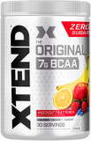 Xtend Original Bcaa Powder Knockout Fruit Punch | Sugar Free Post Workout Muscle Recovery Drink With Amino Acids | 7G Bcaas For Men & Women | 30 Servings