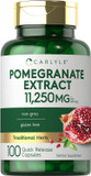 Carlyle Pomegranate Extract | 11250Mg | 100 Capsules | Non-Gmo, Gluten Free Supplement | Traditional Herb100 Count (Pack Of 1)