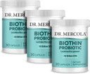 Dr. Mercola Biothin Probiotic 10 Billion Cfu Dietary Supplement (3 Pack) 30 Servings (30 Capsules), Supports Optimal Digestion And Regularity*, Non Gmo, Gluten Free, Soy Free30 Count (Pack Of 3)