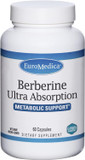 Euromedica Berberine Ultra Absorption - 60 Capsules - Metabolic Support - Vegan, Non-Gmo, Gluten Free - 60 Servings