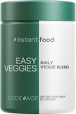 Instantfood Easy Veggies + Fast Fruits Vitamins Bundle, 30+ Daily Vegetables & Fruits, Whole Food Greens & Fruits Multivitamin Capsules, Fibers, Vegan Superfood Minerals Supplement, Non-Gmo, 180 Ct