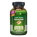 Irwin Naturals Longer, Stronger Hair And Nails - Promotes Vibrant Shine Texture & Strength - 120 Liquid Softgels